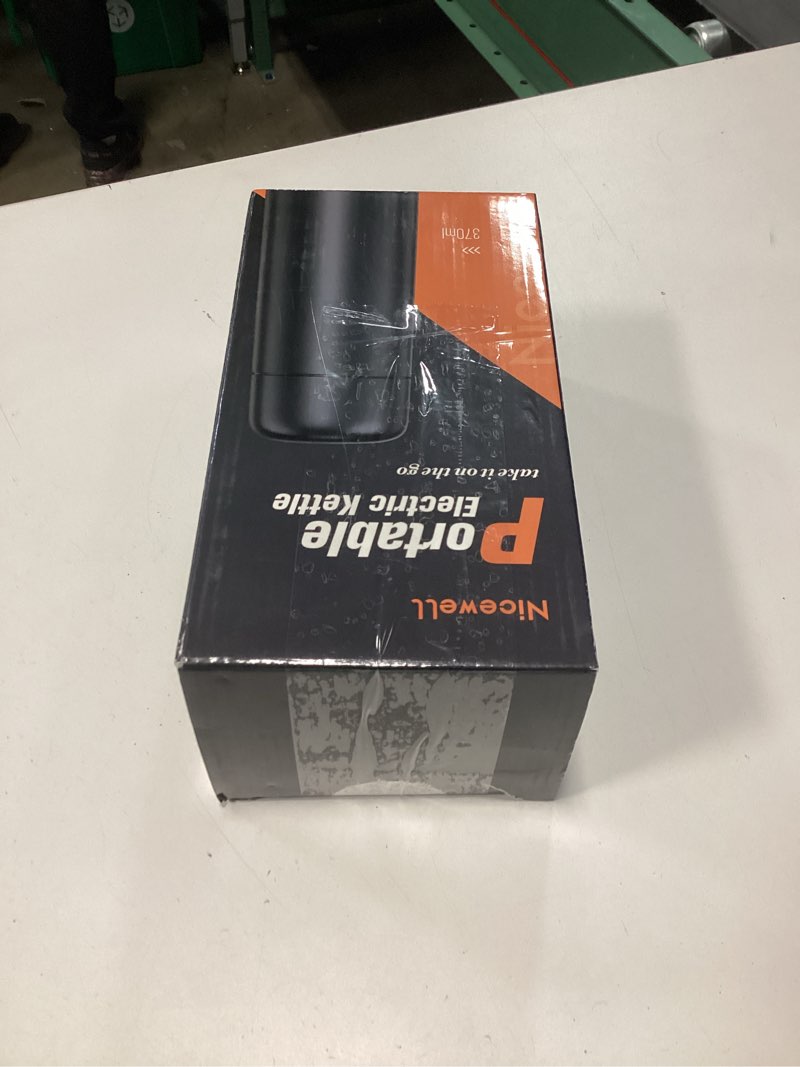 Condition photo showing New/Like New for travel kettle, dual voltage portable electric kettle 110v-220v-240v smart small water boiler for tea & coffee, 316 stainless steel, 6 temperature control and lcd display, for global use (370ml) 0.4 quarts