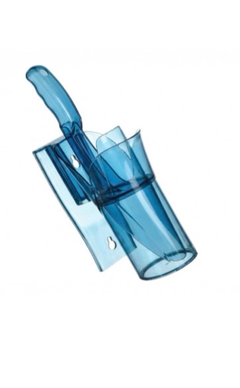 san jamar si9500 polycarbonate saf-t-scoop only, 64oz to 86oz, for ice machine, blue