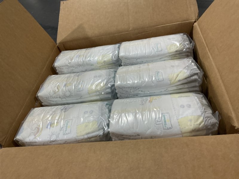 Condition photo showing New/Like New for pampers baby diapers - swaddlers - size 2, 186 count, ultra absorbent disposable infant diaper