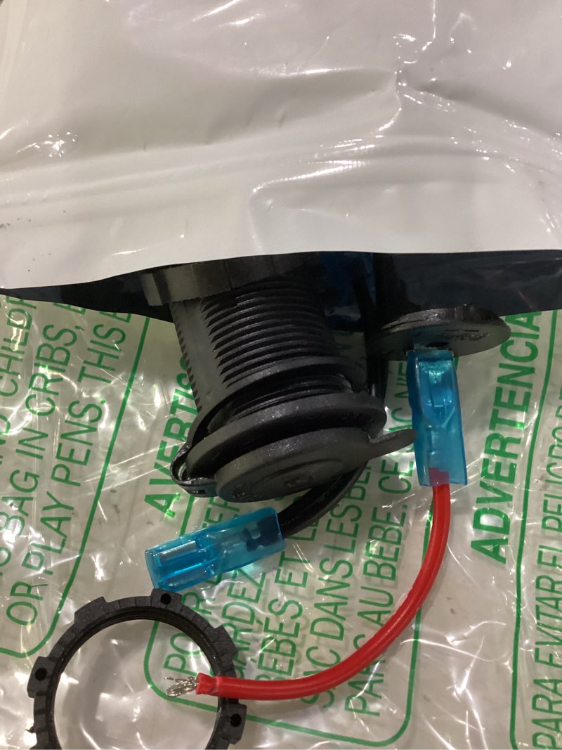 Condition photo showing Good Condition for 12v usb outlet marine switch panel 12 volt plug, pd3.0 & dual quick charge 3.0 usb ports aluminum car charger with power switch, waterproof 150w cigarette lighter socket 2 in 1 diy kit for boat rv atv charger+socket