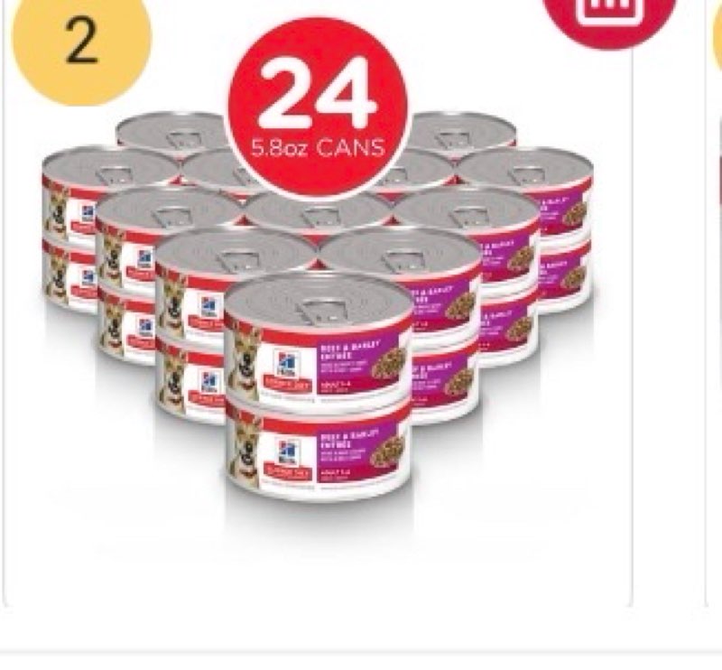 Hill's Science Diet Adult Canned Dog Food, Beef & Barley EntrÃ©e, 5.8 oz, 12 Pack wet dog food( BB: 05/2025)