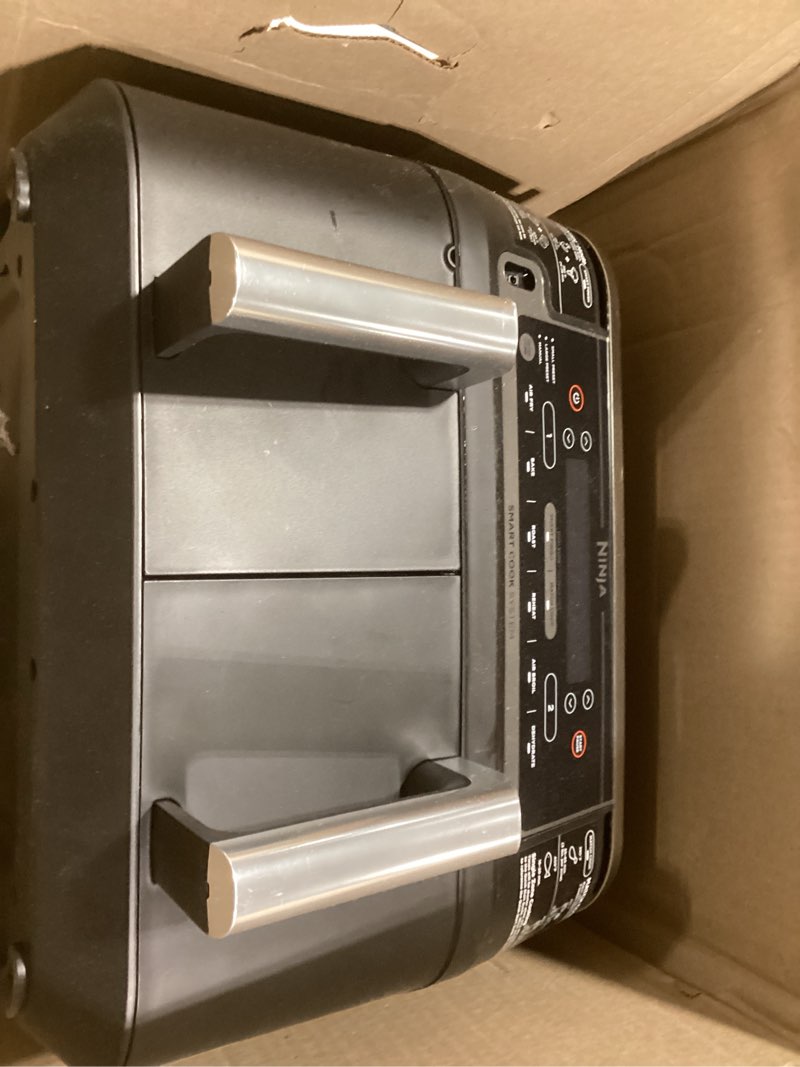 Condition photo showing Good Condition for ninja dz550 foodi 10 quart 6-in-1 dualzone smart xl air fryer with 2 independent baskets, smart cook thermometer for perfect doneness, match cook & smart finish to roast, dehydrate & more, grey