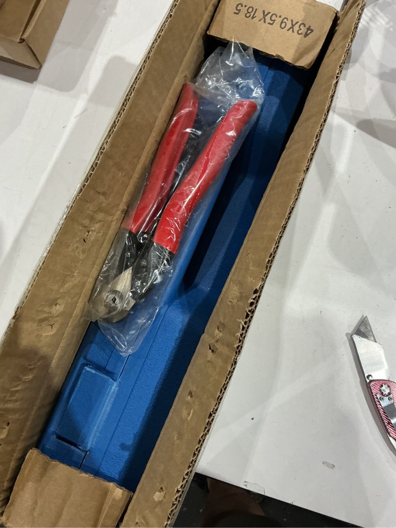 Condition photo showing As Is for lichamp hydraulic cable lug tool, 6 awg to 4/0 awg battery cable crimping tool wire terminal crimper set, 1203bl
