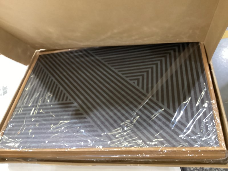 Condition photo showing Good Condition for BINCUE Neutral Abstract Wall Art Decor Mid Century Modern Wall Paintings Boho Artwork for Living Room Bedroom Bathroom 16x24 Inch Set of 3 24"L x 16"W Neutral Geometry