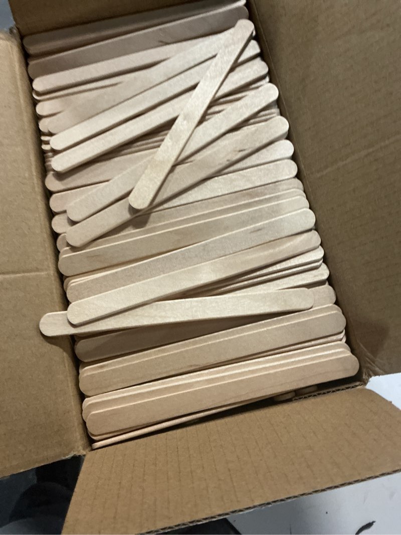 Condition photo showing Good Condition for Perfect Stix Wooden Craft Sticks, 4.5 Inch, American Birchwood, 1000 Count Pack of 1,000ct