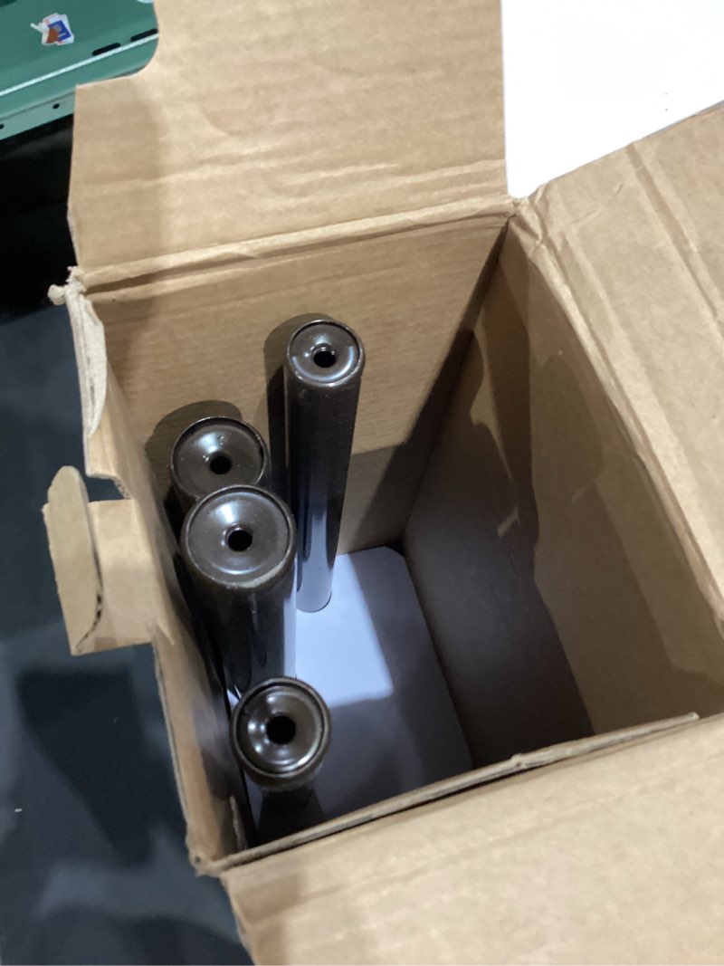 Condition photo showing Good Condition for kamanina bronze double curtain rod 72 to 144 inches (6-12ft), 1 inch telescoping curtain rods for windows, long dual curtain rods with marbled finials antique bronze 72-144"