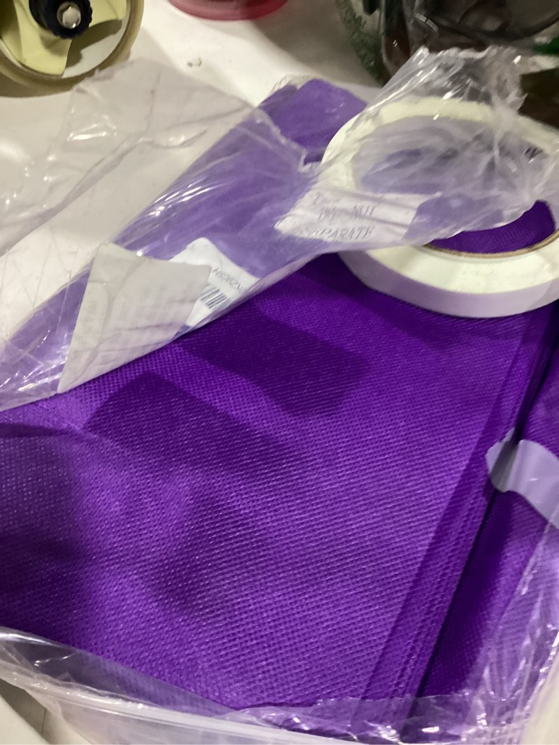 Condition photo showing Good Condition for shappy purple carpet runner rug for party 55gsm thickness with carpet tape hallway rug for graduate wedding party dance floor outdoor accessories(2.6 x 16.4 feet) purple 2.6 x 16.4 feet