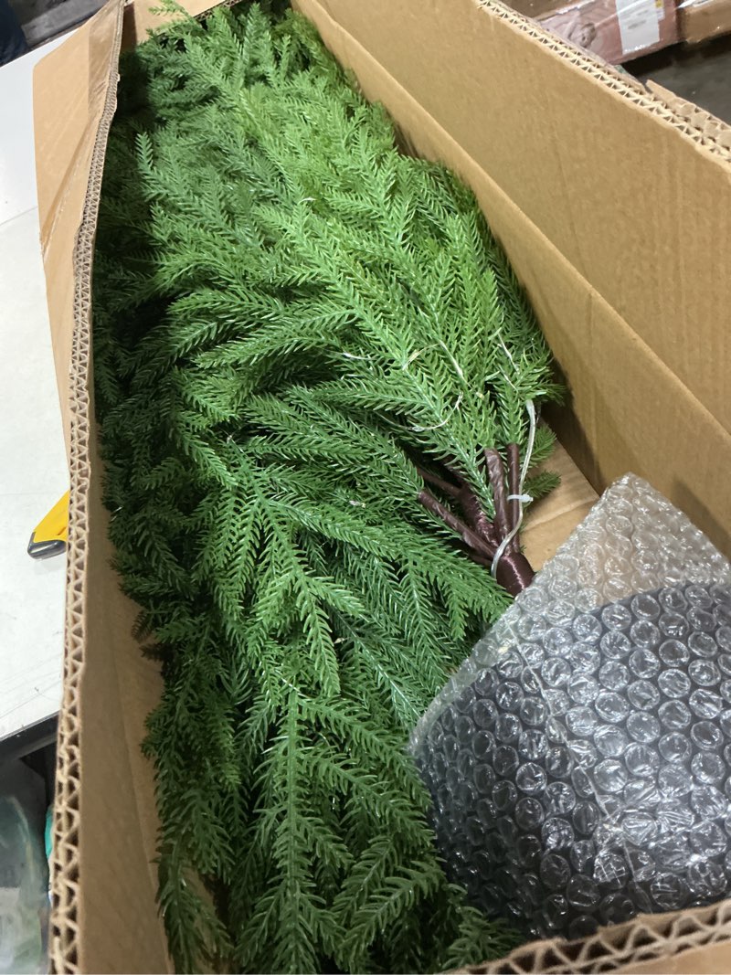 Condition photo showing Good Condition for 4FT Pre-Lit Artificial Norfolk Pine Christmas Tree – Realistic Potted Tree with 100 LED Lights & 8-Function Battery Box, Pre-Assembled Faux Holiday Décor for Indoor Use (2)