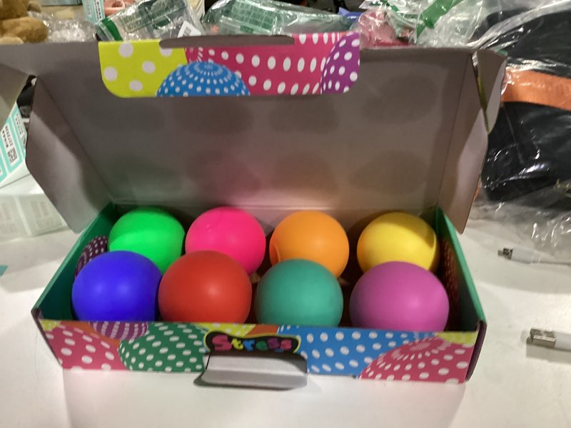 Condition photo showing New/Like New for slow rising stress balls 8 pack, dough fidget toys for stress relief, pull stretch squishy toys for kids adults, classroom prize box party favors, gifts & easter basket stuffers slow rise
