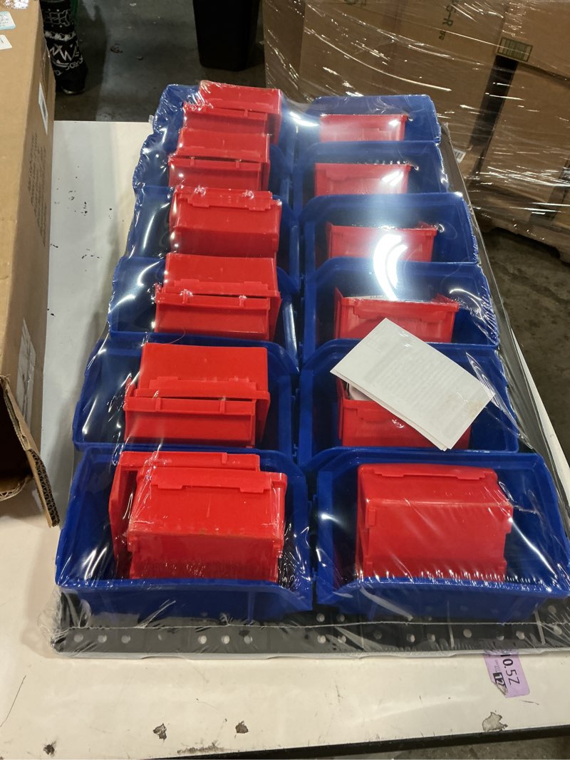 Condition photo showing New/Like New for performance tool 15-piece stackable storage bin sets w5195