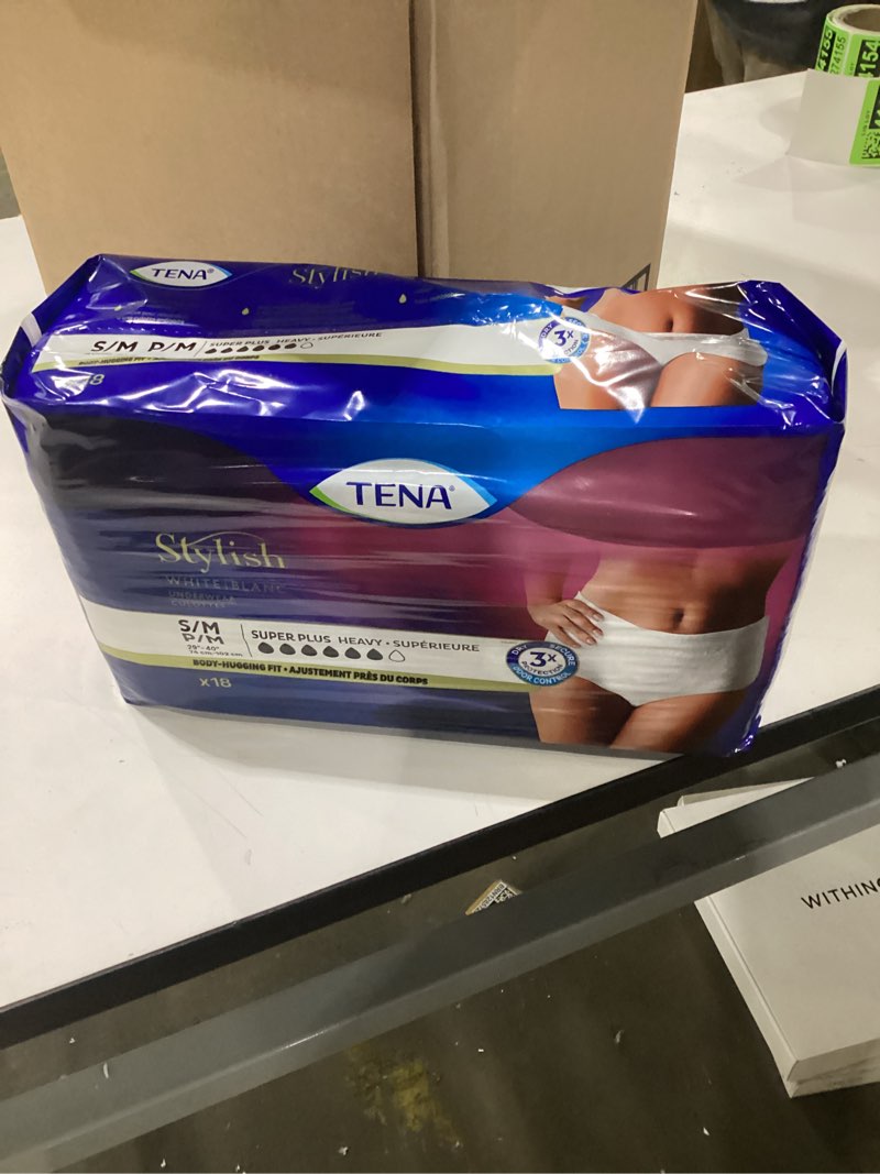 Condition photo showing New/Like New for TENA Incontinence Underwear for Women, Super Plus Absorbency, Small/Medium, 56 Count Small/Medium 72