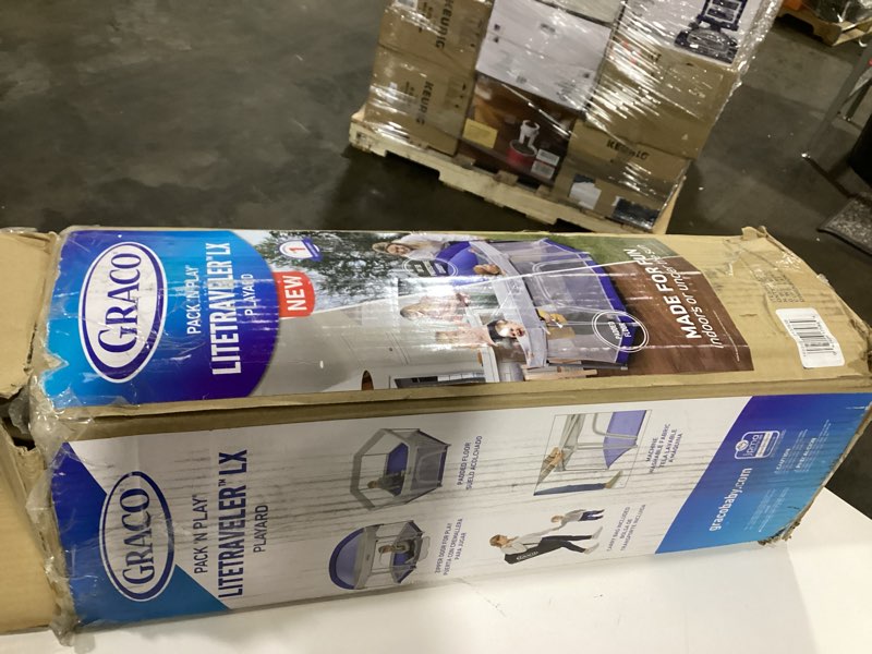 Condition photo showing Good Condition for Graco Pack 'n Play LiteTraveler LX Playard Outdoor and Indoor Playspace with Compact Fold UV Canopy Canyon LiteTraveler LX