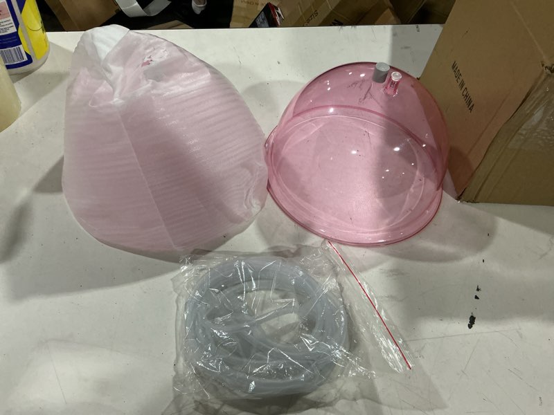 Condition photo showing Good Condition for zilampu vacuum cupping machine accessories, xxl 10 inch diameter big buttock shape suction therapy cups 250mm with y hose for butt lift,body massage (pink-1 pair) pink 250mm