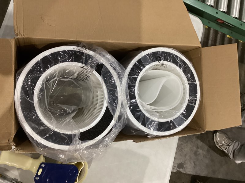 Condition photo showing Good Condition for 2 pcs true hepa hp201 hp202 replacement filter compatible with shark hp200 hp300 series hp201 hp202 hp301 hp302 ua205 hc501 hc502 air purifier max, compare to part # he2fkbas, he2fkbasmb