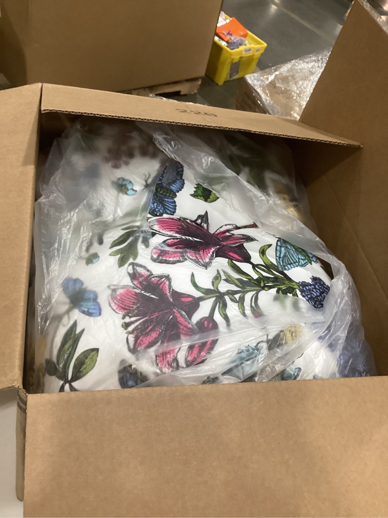 Condition photo showing As Is for outdoor bench cushion 42 x18 inch with non-slip grips,water resistant porch swing cushion,bench pillow pads,floral tufted cushions for patio garden furniture,42" seat cushions(butterfly flower) butterfly flower 42 x 18 x 5 inch