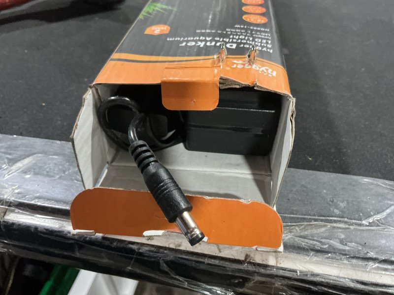 Condition photo showing As Is for hygger 24/7 Mode Submersible Aquarium LED Light, Full Spectrum Hidden Fish Tank Light with 3 Rows Beads 7 Colors Auto On Off Sunrise-Daylight-Moonlight, Adjustable Timer Brightness (27.6in 16W) 27.4in 16W