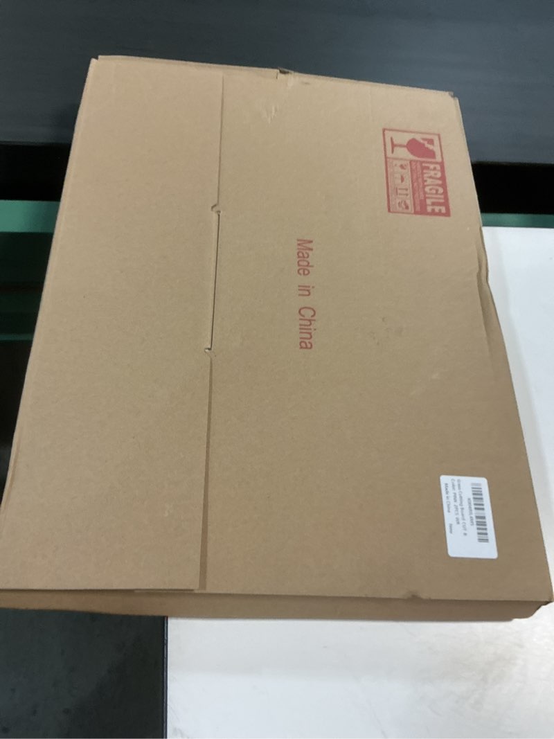 Condition photo showing New/Like New for Tempered Glass Cutting Board Set for Kitchen Counter - Dishwasher Safe with Juice Grooves, Non-Slip Silicone Edges & Beveled Grip - 16"x12" & 12"x8" Serving Tray (Pink)