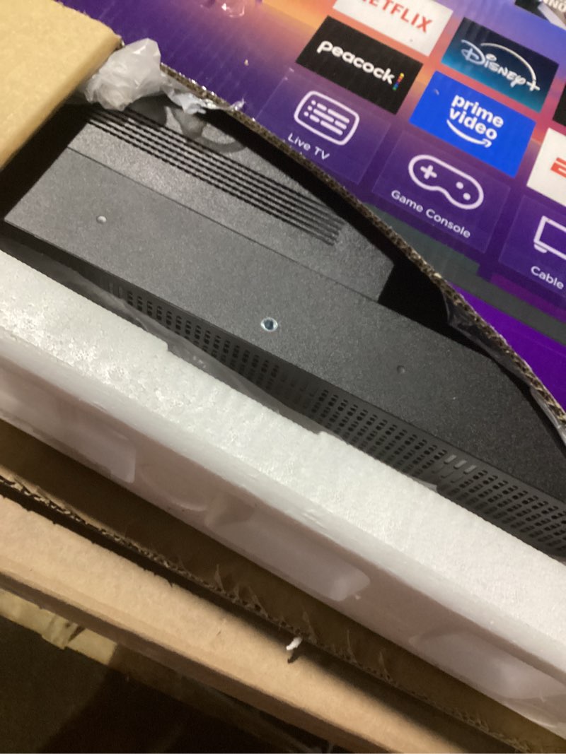 Condition photo showing As Is for Roku Smart TV – 40-Inch Select Series, 1080p Full HD TV – Roku TV with Voice Remote – Flat Screen LED Television with Wi-Fi for Streaming Live Local News, Sports, Family Entertainment