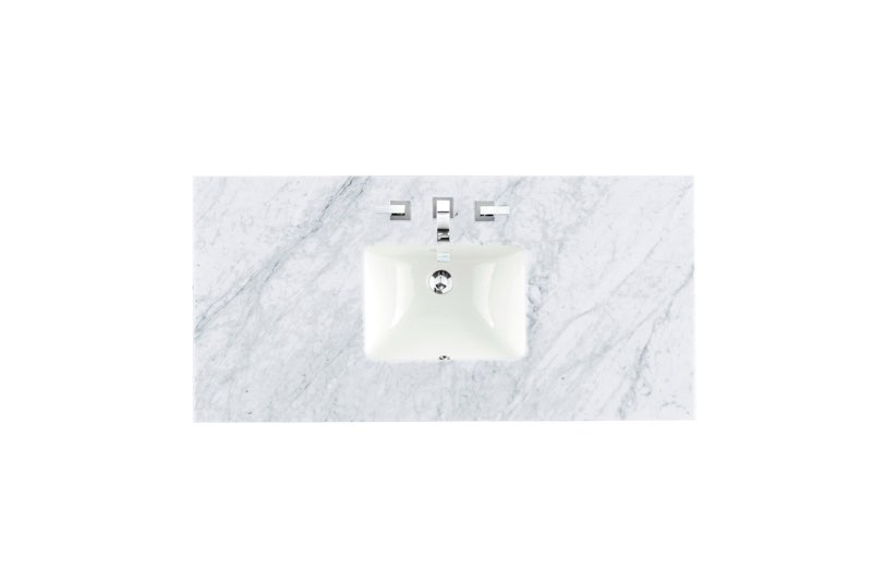 James Martin 090-S48-CAR-SNK 48\" Single 3 CM Top, Carrara White With Sink(incomplete top only)