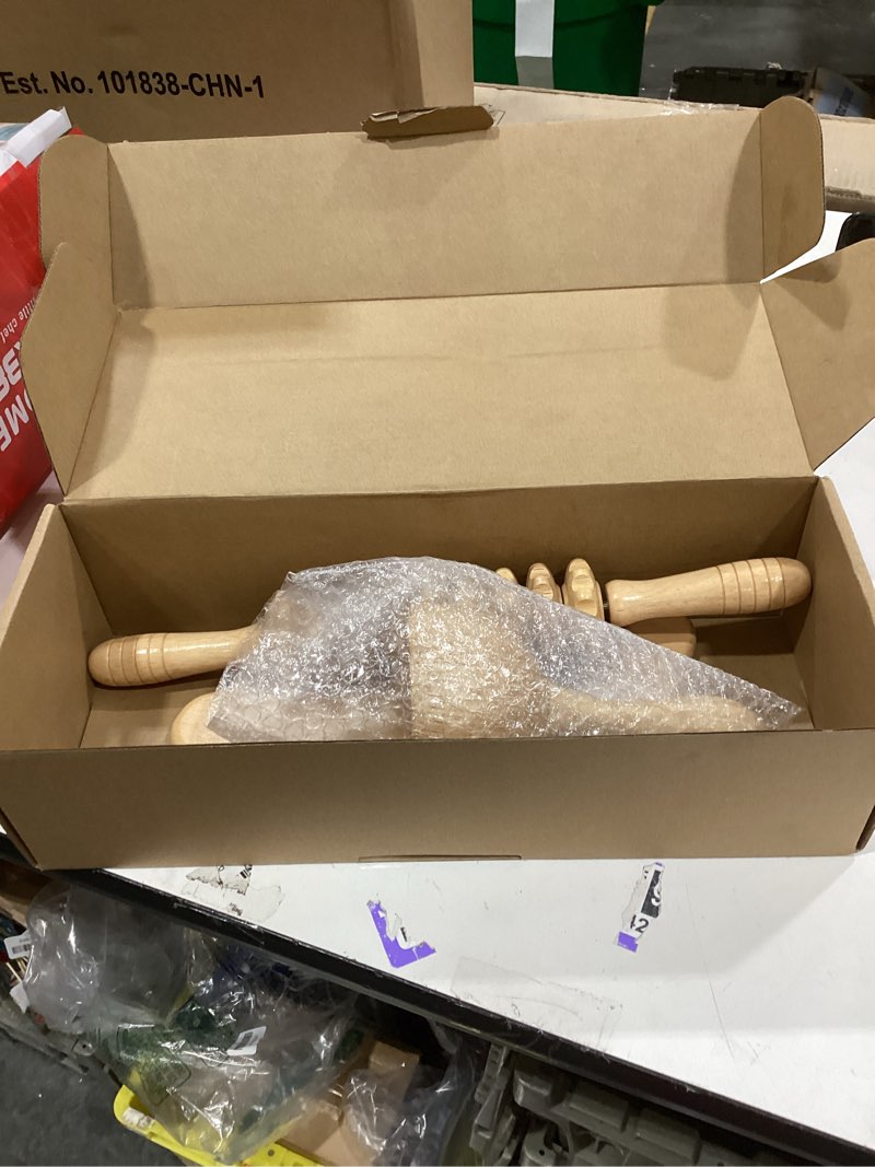 Condition photo showing Good Condition for 3-in-1 wood therapy massage tools lymphatic drainage massager wooden massager for maderoterapia,anti-cellulite, body sculpting & contouring