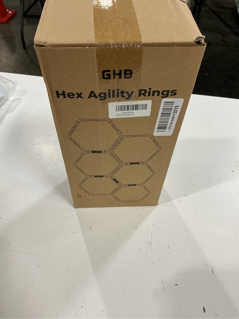 Condition photo showing New/Like New for ghb hex agility rings speed rings with carrying bag 6 set portable hexagon rings, agility ladder for agility footwork training orange