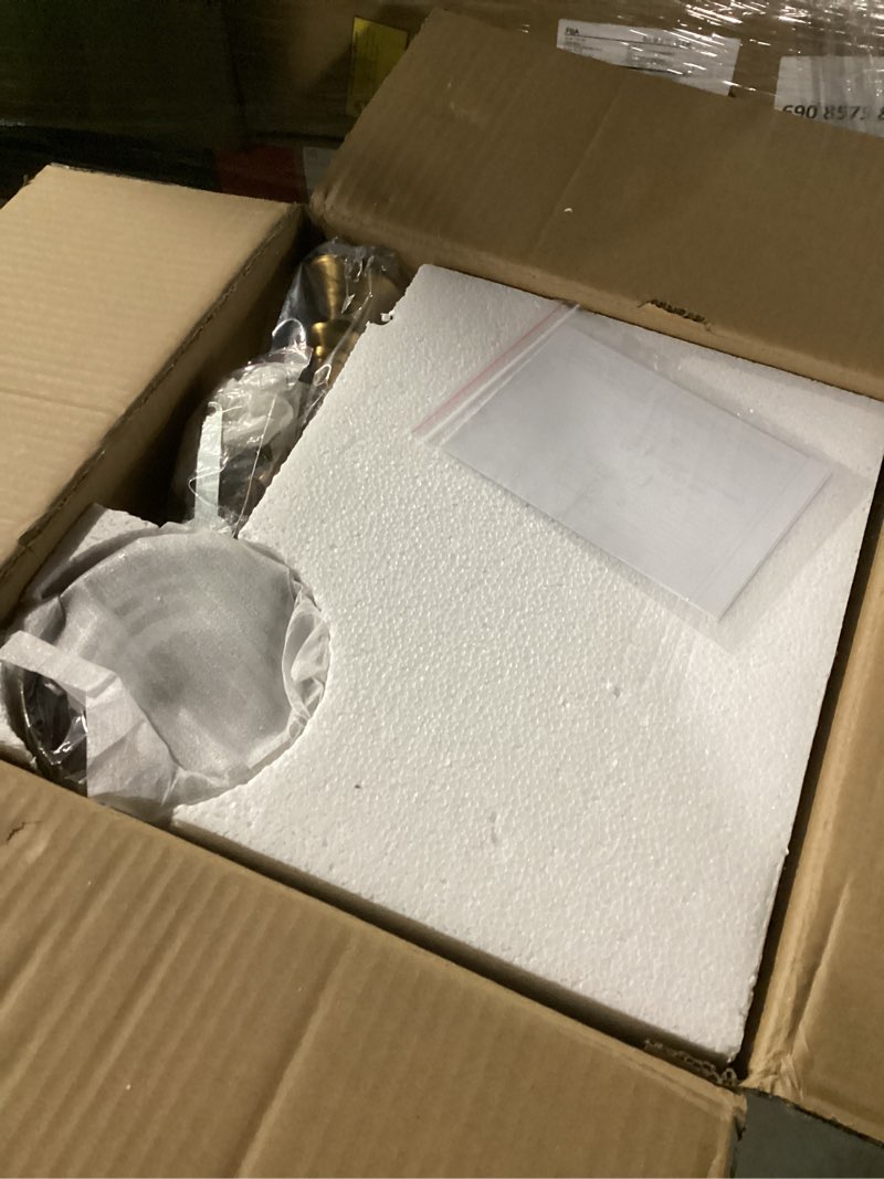 Condition photo showing New/Like New for 3-Light Pendant Light Fixture,Vintage Gold Farmhouse Chandelier for Kitchen,Adjustable Amber Glass Ceiling Hanging Lighting for Hallway Bedroom Entryway Dining Room Islan Amber-3 Light