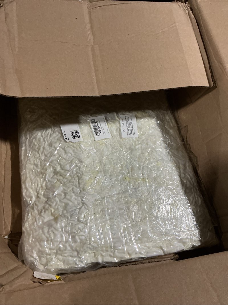 Condition photo showing Good Condition for 5lbs Shredded Memory Foam Filling with Premium Polyester Fiber Fill for Bean Bag Filler, Pillow Stuffing, Dog Bed, Soft Refill Refluff Foam Filler for Cushions, Pillows, Arts Crafts, Stuffed Animals White 5lbs