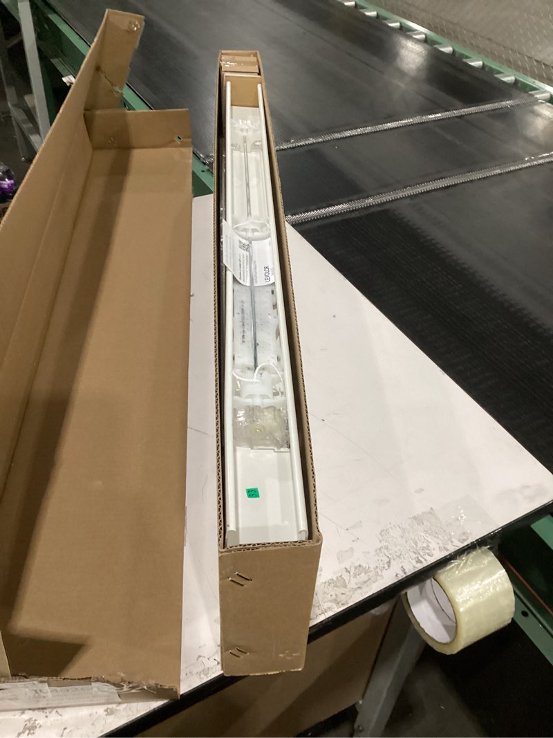 Condition photo showing Good Condition for LEVOLOR Basics Cordless Light Filtering Faux Wood Blinds, Easy to Install 2” Blinds for Windows, Timeless Look, Fits up to 34” Width and 64” Length, Home Solution for Any Space or Room 34"W x 64"H White 1