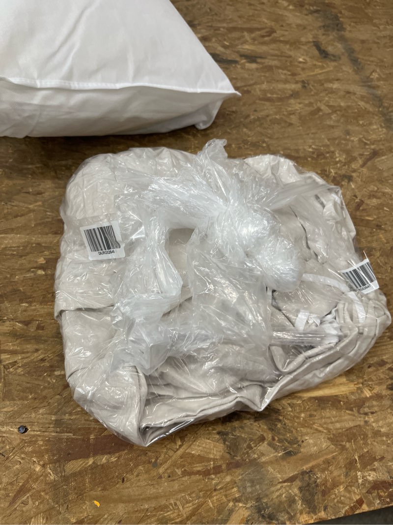 Condition photo showing Good Condition for european linen duvet cover, full/queen, sand