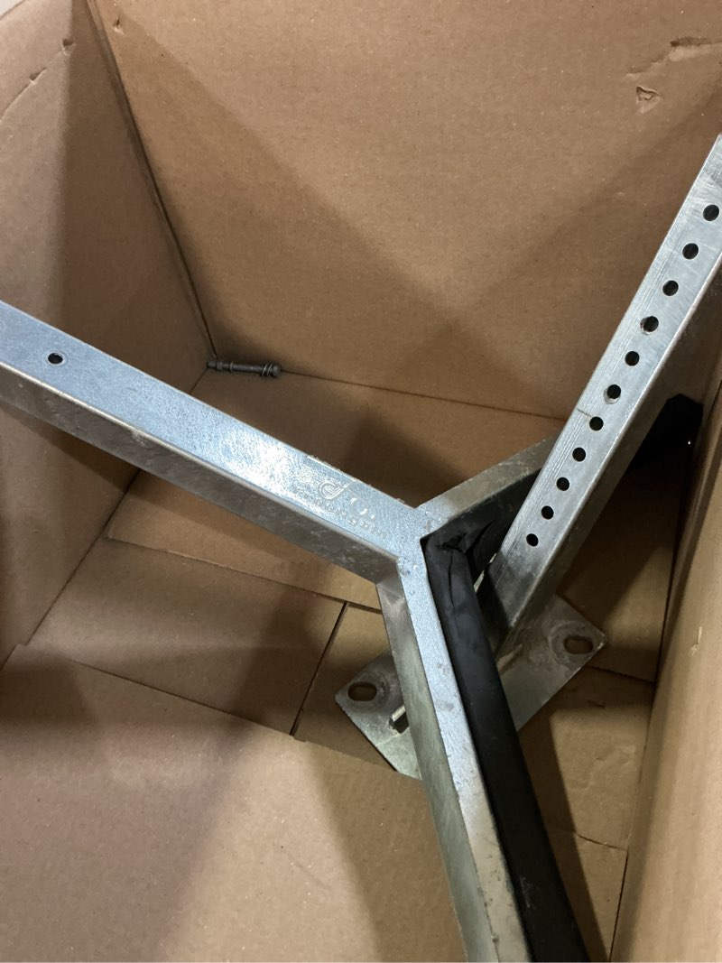 Condition photo showing As Is for upgraded boat trailer bow rest catcher assembly | extra thick & ultra-durable hot-dip galvanized steel post for maximum rust-resistance and longevity