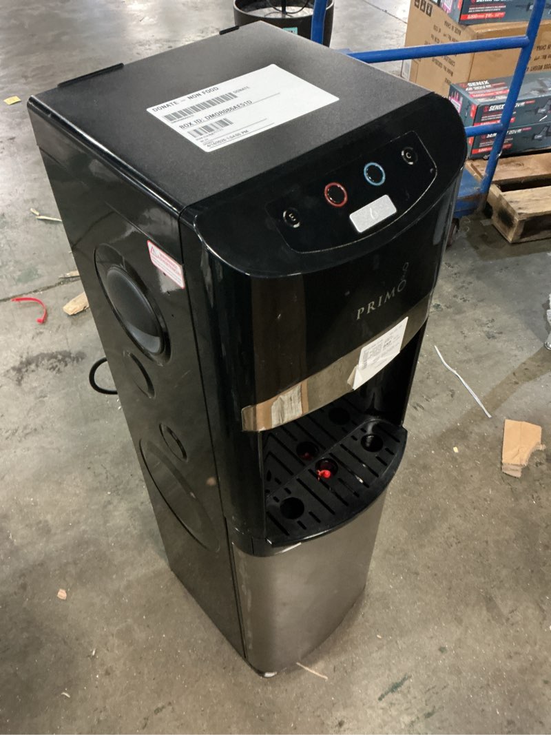 Condition photo showing As Is for primo bottom loading 5 gal water dispenser 