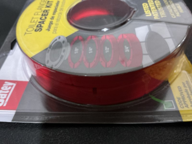 Condition photo showing Good Condition for set-rite toilet flange spacer kit polypropolene