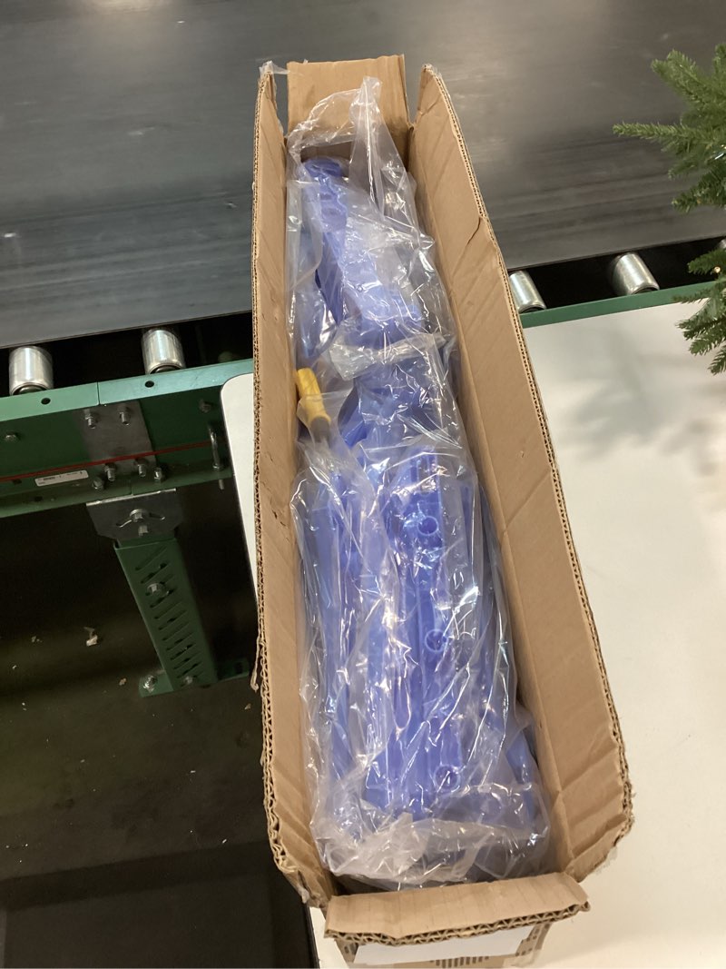 Condition photo showing New/Like New for HOMIDEC Clothes Drying Rack, Large 4-Tier Foldable Drying Rack Clothing (67.7H x 19.7W x 30L Inches), Movable with 4 Castors. Multifunctional Stainless Steel Laundry Drying Rack, Blue