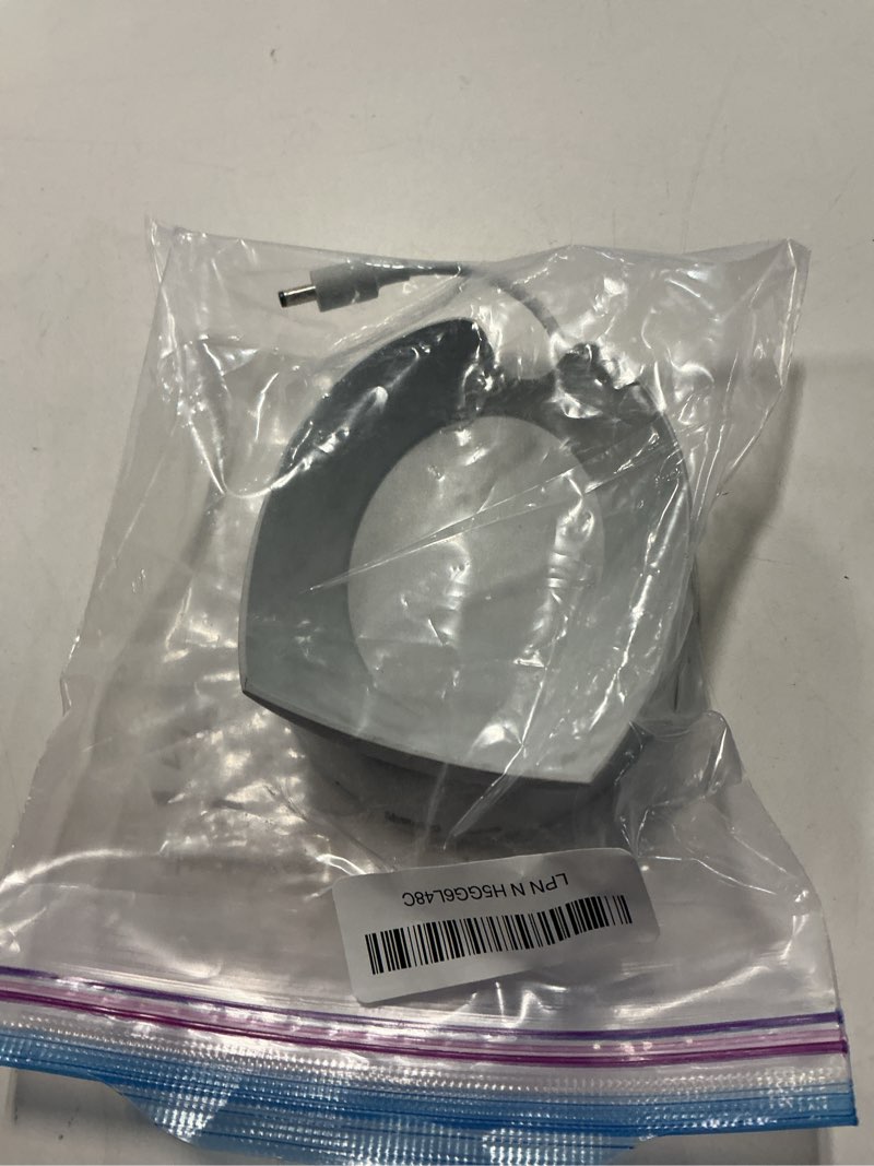 Condition photo showing As Is for made for amazon stand with usb-c and usb-a charging ports for echo spot (2024 release) glacier white