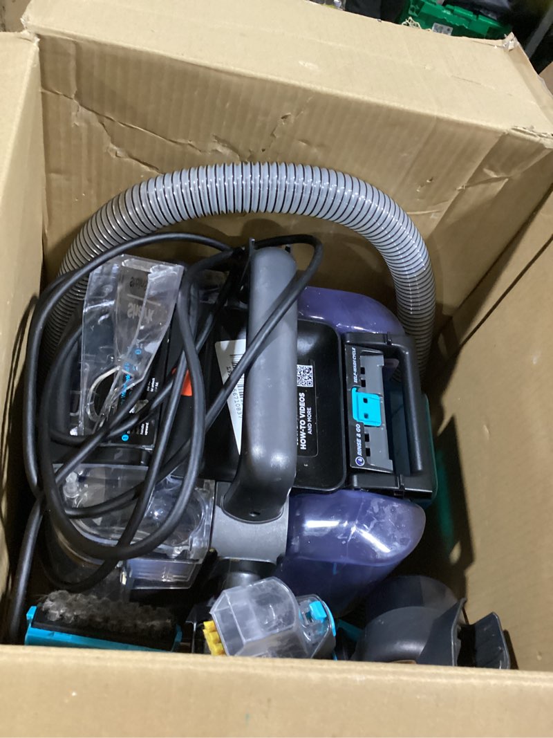 Condition photo showing As Is for Shark StainStriker HairPro Portable Carpet, Upholstery & Area Rug Cleaner with Pet Mess & Hair Tools, Self-Cleaning, Perfect for Pets & Car Interiors, 4 Cleaning Tools & Pet Solution, Copper, PX251 StainStriker w/ HairPro Technology