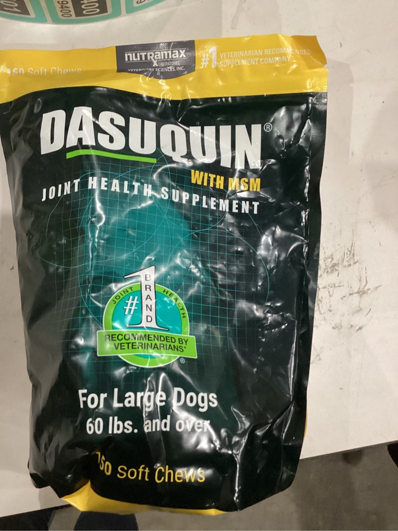 Condition photo showing New/Like New for Nutramax Laboratories Dasuquin with MSM Soft Chews, Large Dog, 150 Count, brown 150 Count Large Dog (Over 60 lbs)