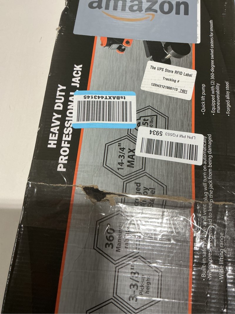 Condition photo showing Good Condition for Floor Jack 2.5 Ton (5500 lbs), Low Profile Floor Jack with Single Piston Pump, Heavy Duty Steel Hydraulic Jack for Car, Jack for Car with Lifting Range 3.4'' to 14.6''