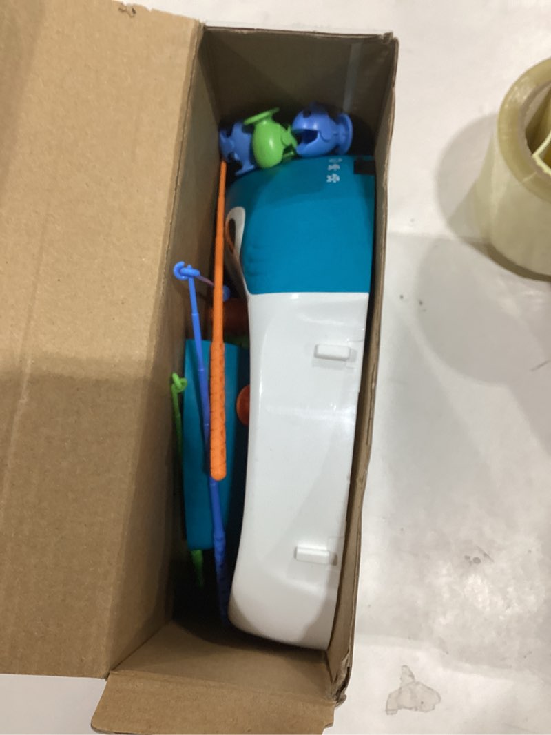 Condition photo showing As Is for Musical Shark Fishing Game for Kids, 360° Rotating Board, 20 Fish with 3 Rods,Hook Fishing Set for Toddlers?Educational, Fine Motor Skill Activity for Boys and Girls