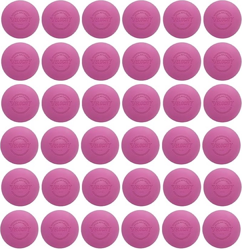 Velocity Practice Lacrosse Balls - 1, 2, 3, 6, 12, 18, 24, 36, 60 and 120 Packs - Official Size and 