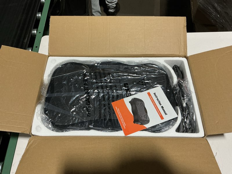 Condition photo showing New/Like New for Vibration Plate Exercise Machine, 130 Levels Full Body Workout Vibrating Plate for Lymphatic Drainage Weight Loss, 450 Lbs Capacity Shake Fitness Platform with Resistance Bands Bluetooth for Women Men