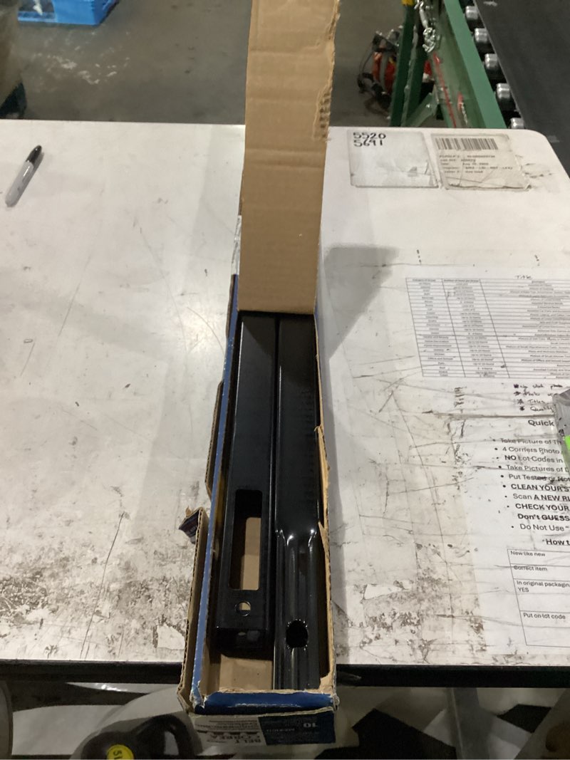 Condition photo showing New/Like New for chamberlain 3 in. w x 10 ft. l steel rail extension kit