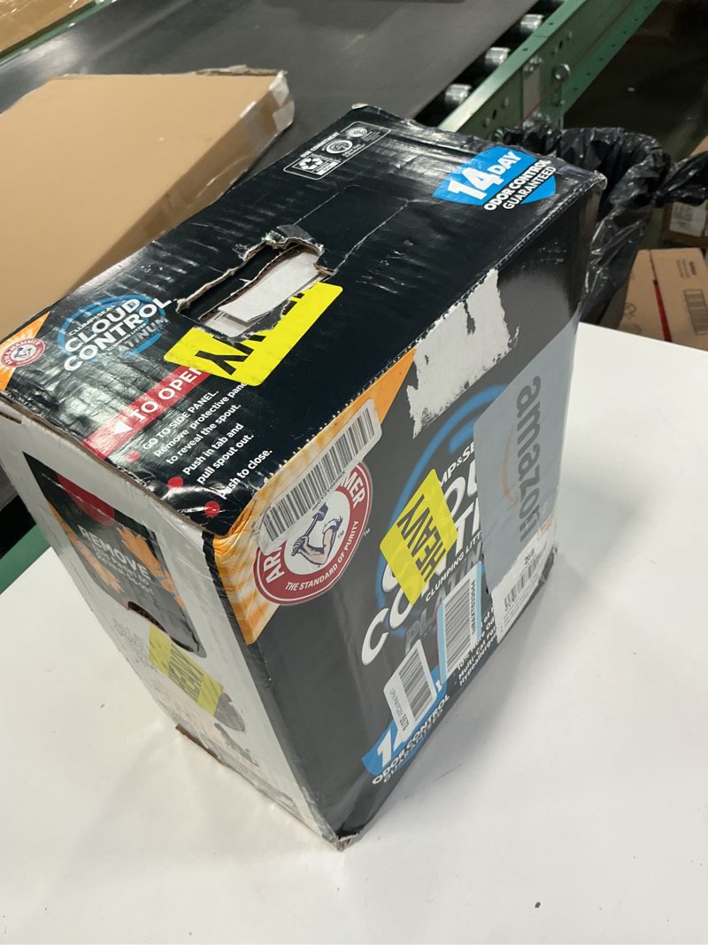 Condition photo showing New/Like New for ARM & HAMMER Cloud Control Platinum Clumping Cat Litter Odor Control, 37 lbs. Cloud Control Platinum Clumping 37 Lbs