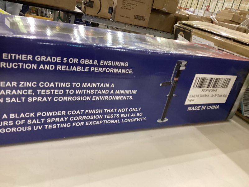 Condition photo showing New/Like New for 5000 lbs A-Frame Trailer Jack, 15" Lift, Adjustable 5-Level Drop Leg, 5K Jack for RV Trailer Boat