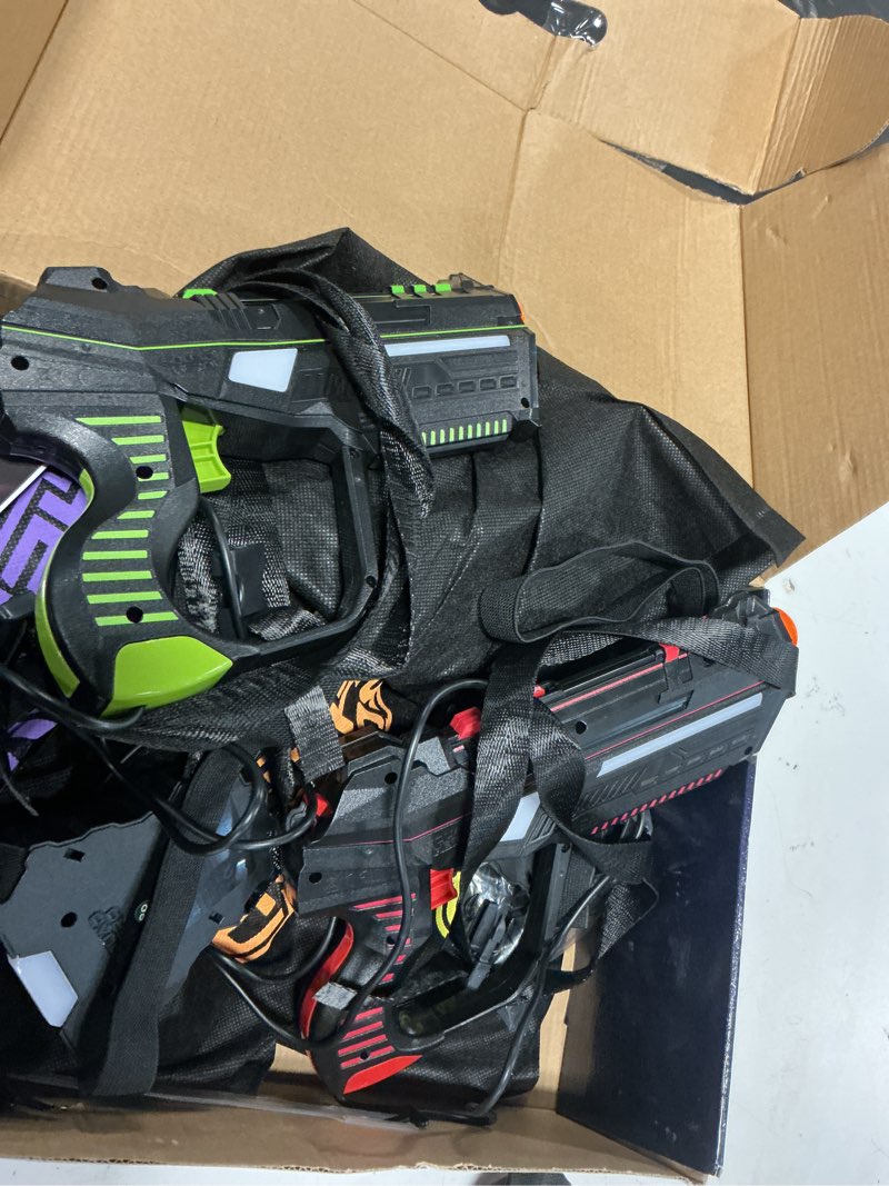 Condition photo showing Good Condition for squad hero set of 6 rechargeable laser tag for kids teens & adults - boys gifts - blasters & vest sensors - fun ideas age 8+ year old toys - lazer teen boy game boys & girls outdoor teenage activities