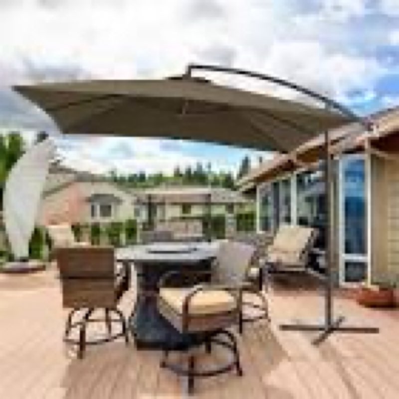 Cantilever Patio Umbrella, Square Offset Umbrella