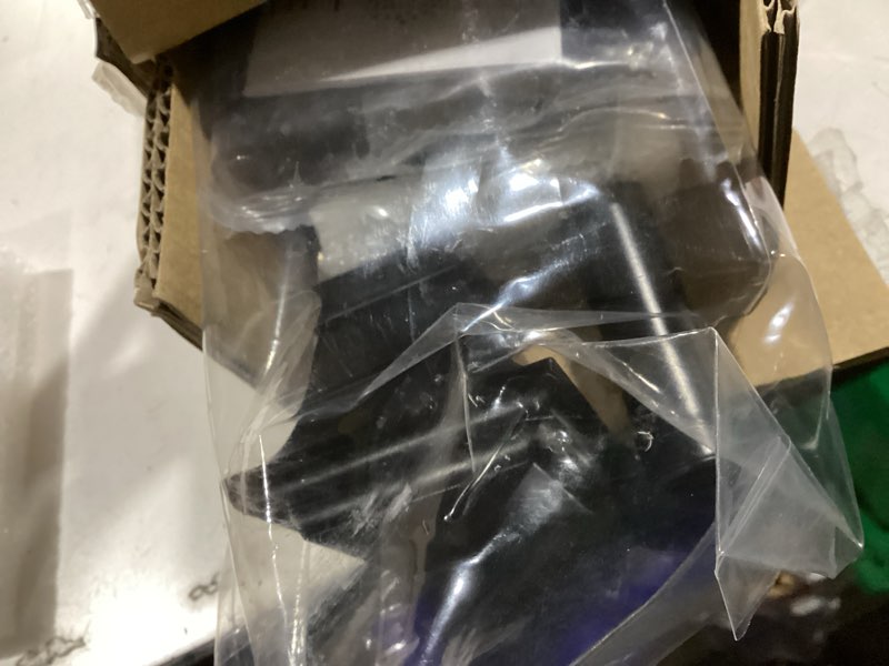 Condition photo showing New/Like New for lumino square 5/8" single drapery rod & hardware set, 30-84" black