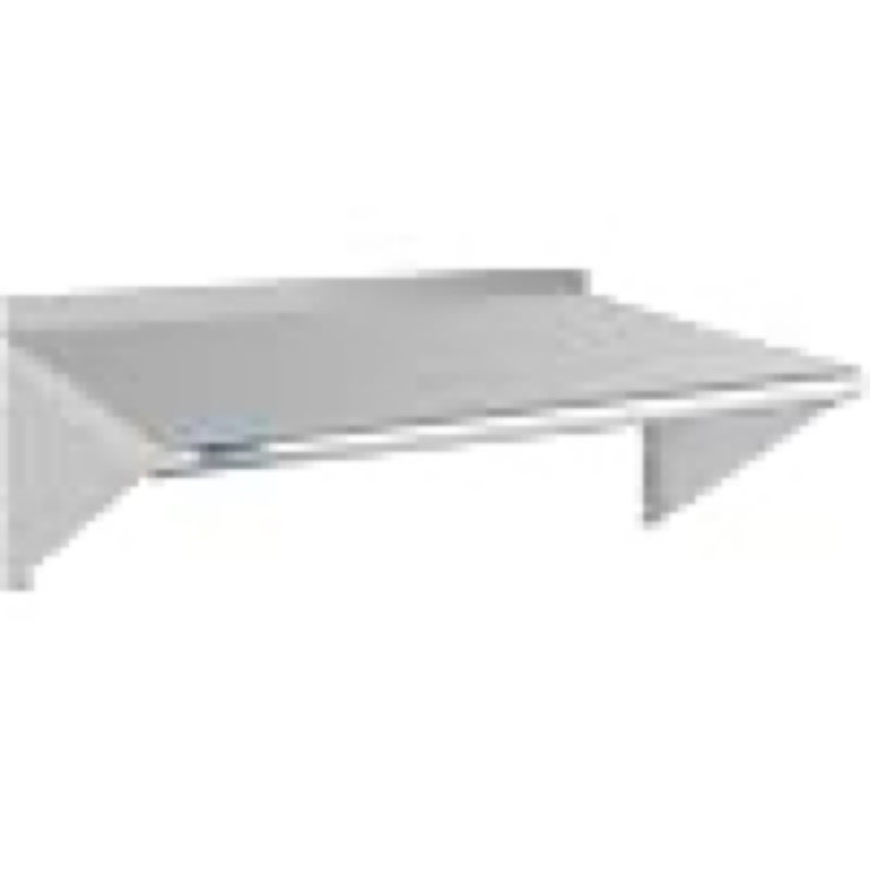hardura stainless steel shelf 18\" x 24\ | commercial shelves, wall mount, metal shelving with backsplash and brackets, for kitchen, restaurant, laundry room and home