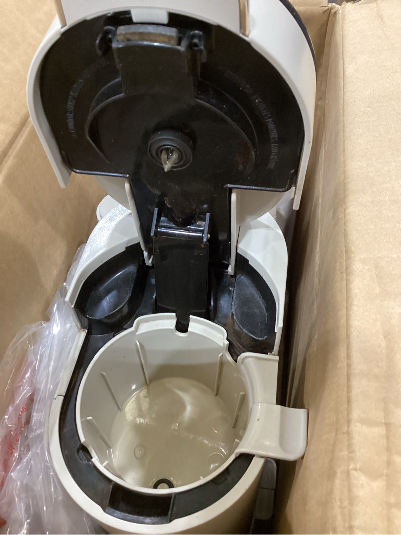 Condition photo showing As Is for ninja pod and grounds coffee maker.white