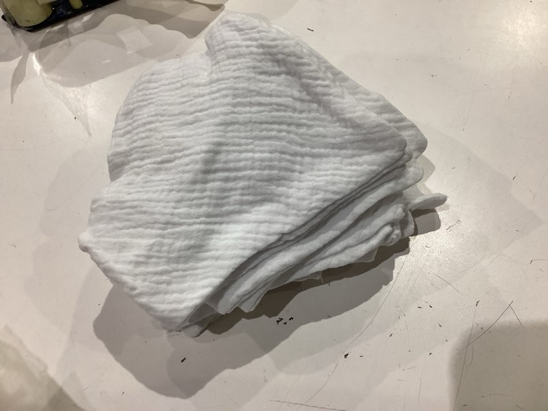 Condition photo showing Good Condition for maiwa cotton bandana drool bibs for baby girl boys for drooling and teething for 8 pack white 2