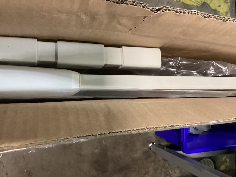 Condition photo showing Good Condition for babelio safety gate door fits for stairs, narrow and wide doorways with auto close, easy install, no drilling, pressure mounted for baby, child, pets, dog/puppy, 26''-40'', white white 30"tall 26"-40" wide